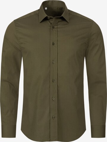 Indumentum Regular fit Button Up Shirt in Green: front