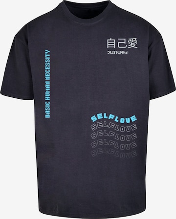 T-Shirt 'Self Love' F4NT4STIC en bleu : devant