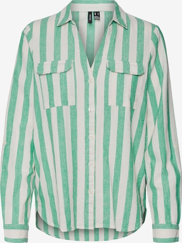 Camicia da donna di VERO MODA in verde: frontale