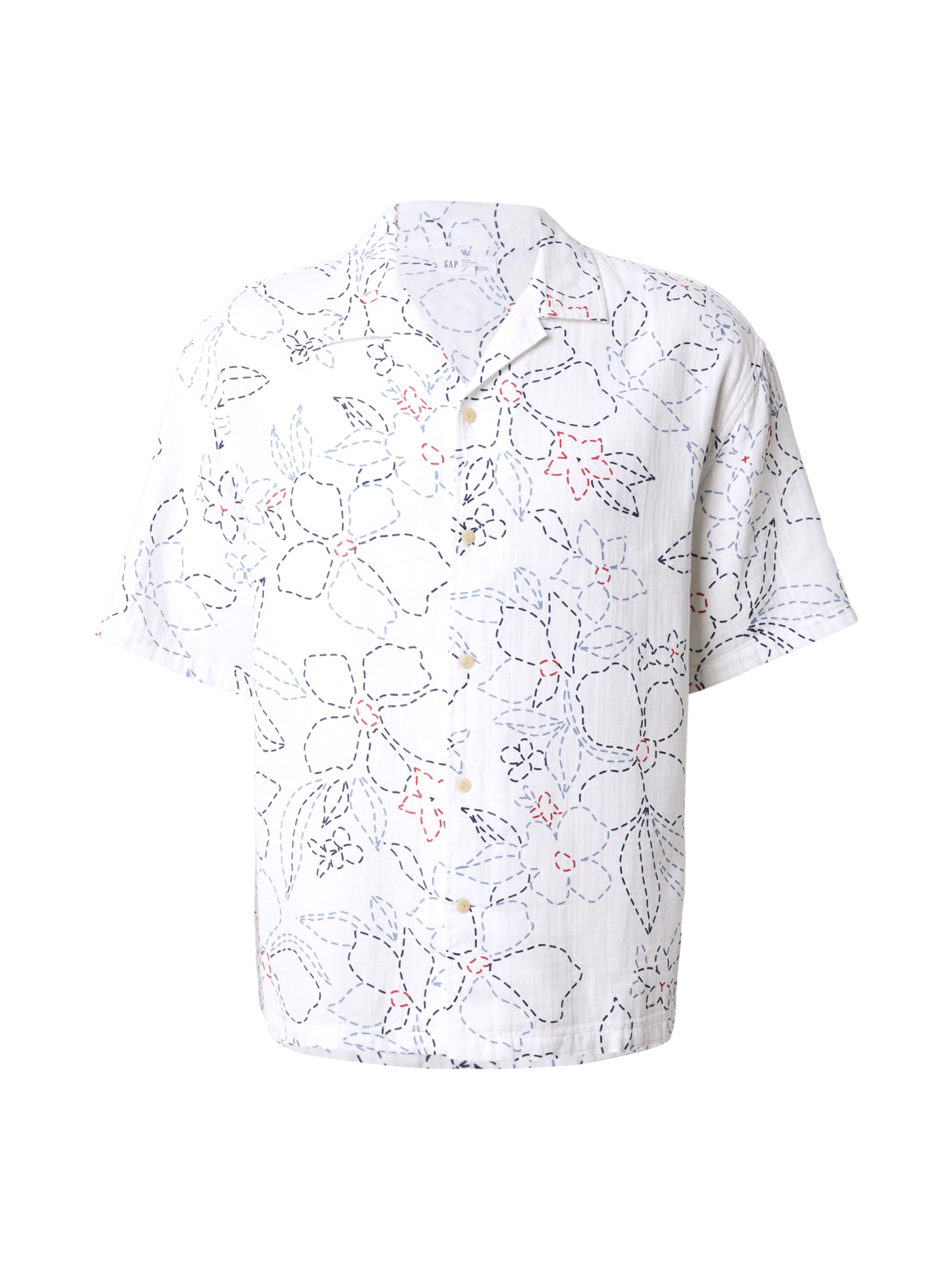 GAP Regular Fit Hemd in Weiß: Vorderseite