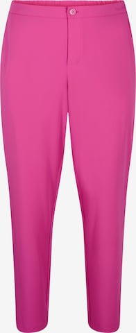 Regular Pantalon 'MHALEY' Zizzi en rose : devant