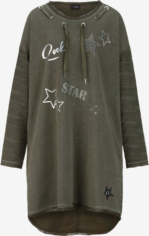 MIAMODA Sweatshirt in Groen: voorkant