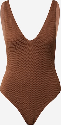 Bustier Maillot de bain Seafolly en marron : devant