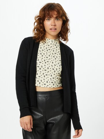 VILA Knit cardigan 'VIRil' in Black: front