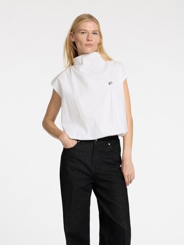 SELECTED Top in Wit: voorkant