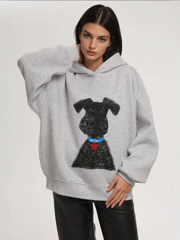 Hiccup Sweatshirt in Grau: Vorderseite