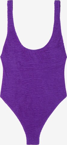 CALZEDONIA Bralette Swimsuit in Purple: front