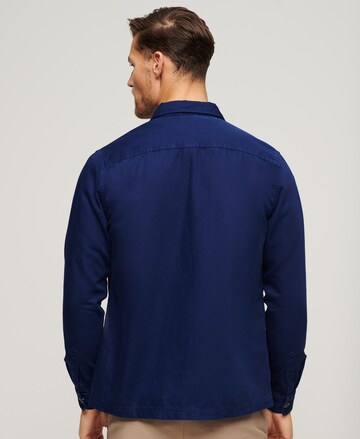 Superdry Regular fit Overhemd in Blauw