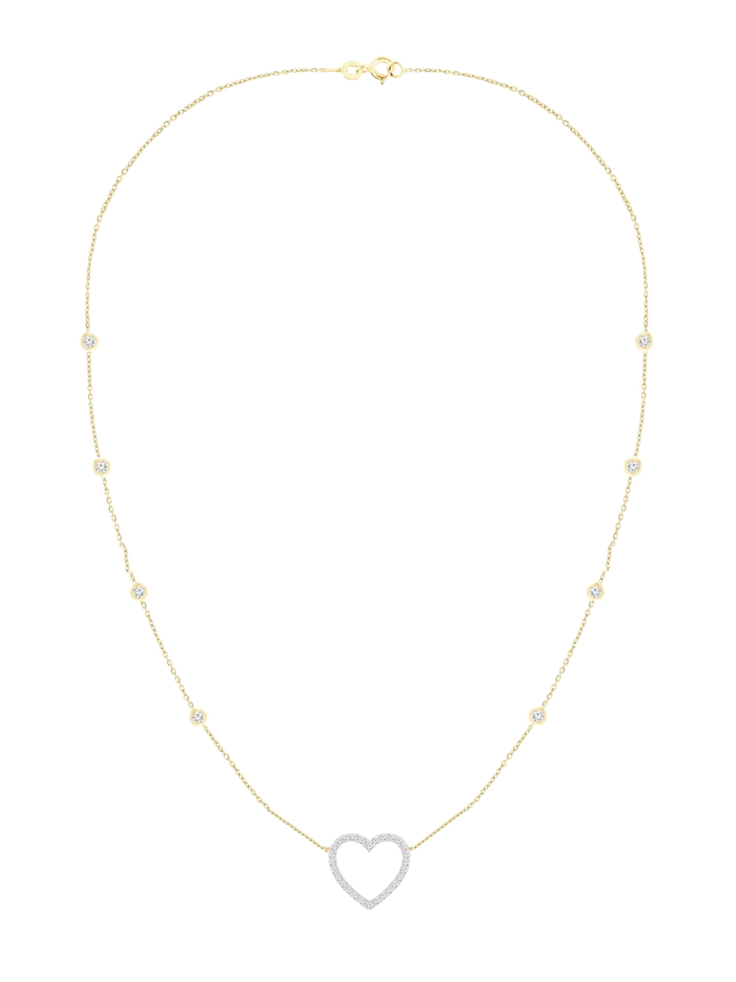 ETHISHER DIAMANTEN Necklace in Gold: front