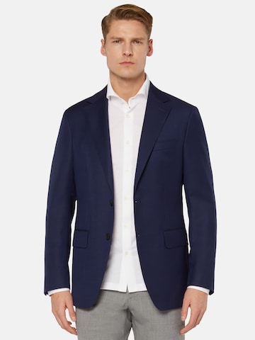 Coupe regular Veste de costume Boggi Milano en bleu : devant