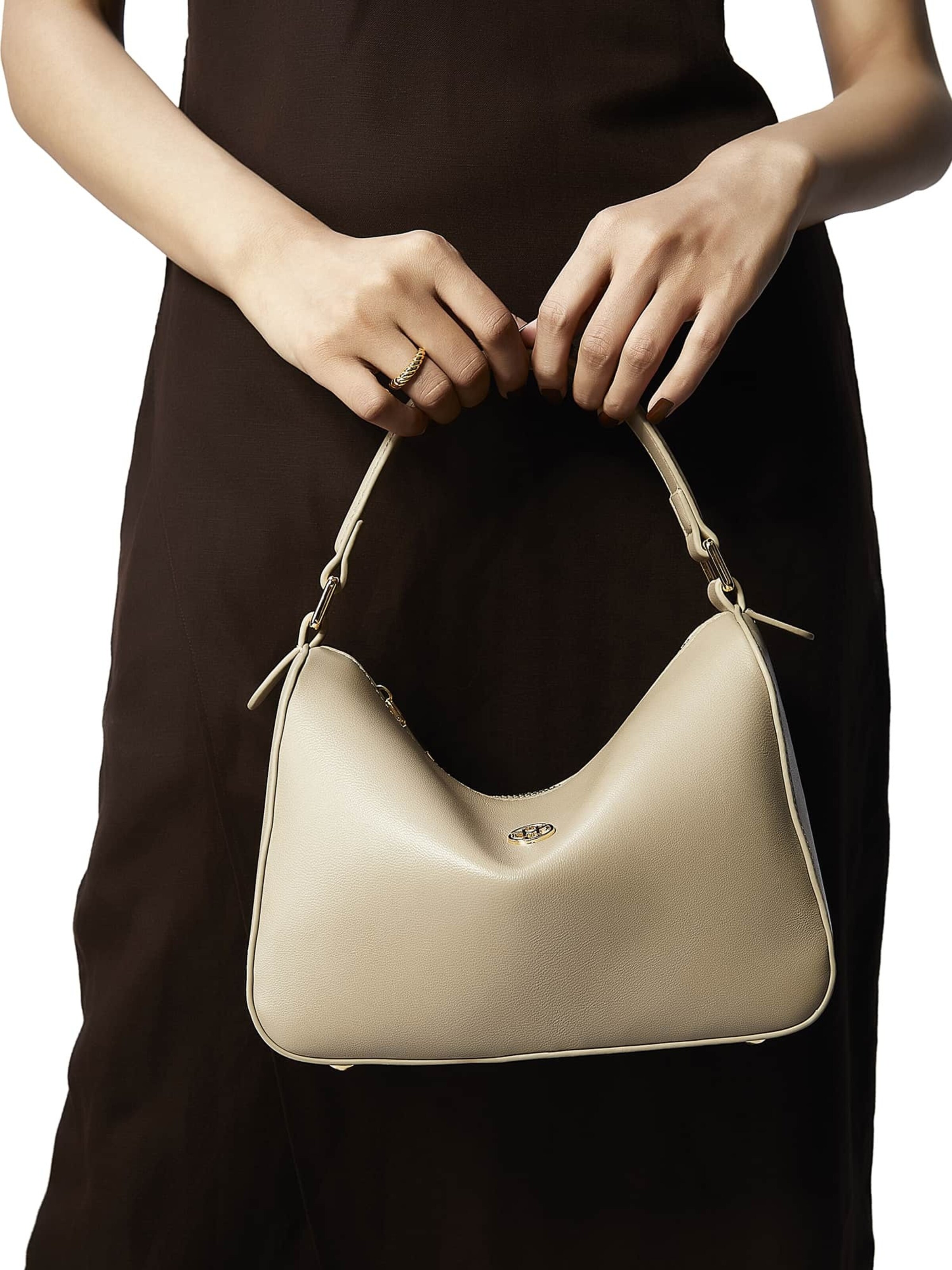 Borsa a tracolla 'Glennis' di Victoria Hyde in beige: frontale