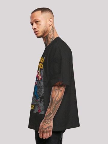 Maglietta 'Marvel Captain America Album Issue Cover' di F4NT4STIC in nero