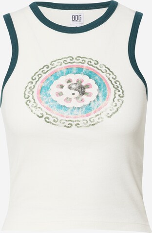 BDG Urban Outfitters Top 'YIN YANG' in Wit: voorkant