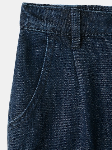 MANGO KIDS Szeroka nogawka Jeansy 'SANDYSET' w kolorze niebieski