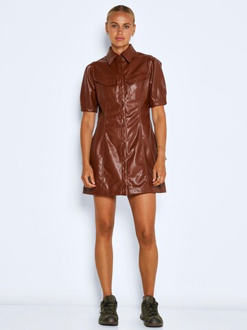 Noisy may Shirt Dress 'Pushy' in Brown