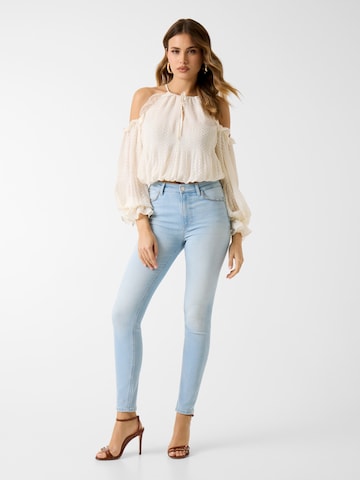 GUESS Скинни Джинсы '1981 SKINNY' в Бежевый: спереди