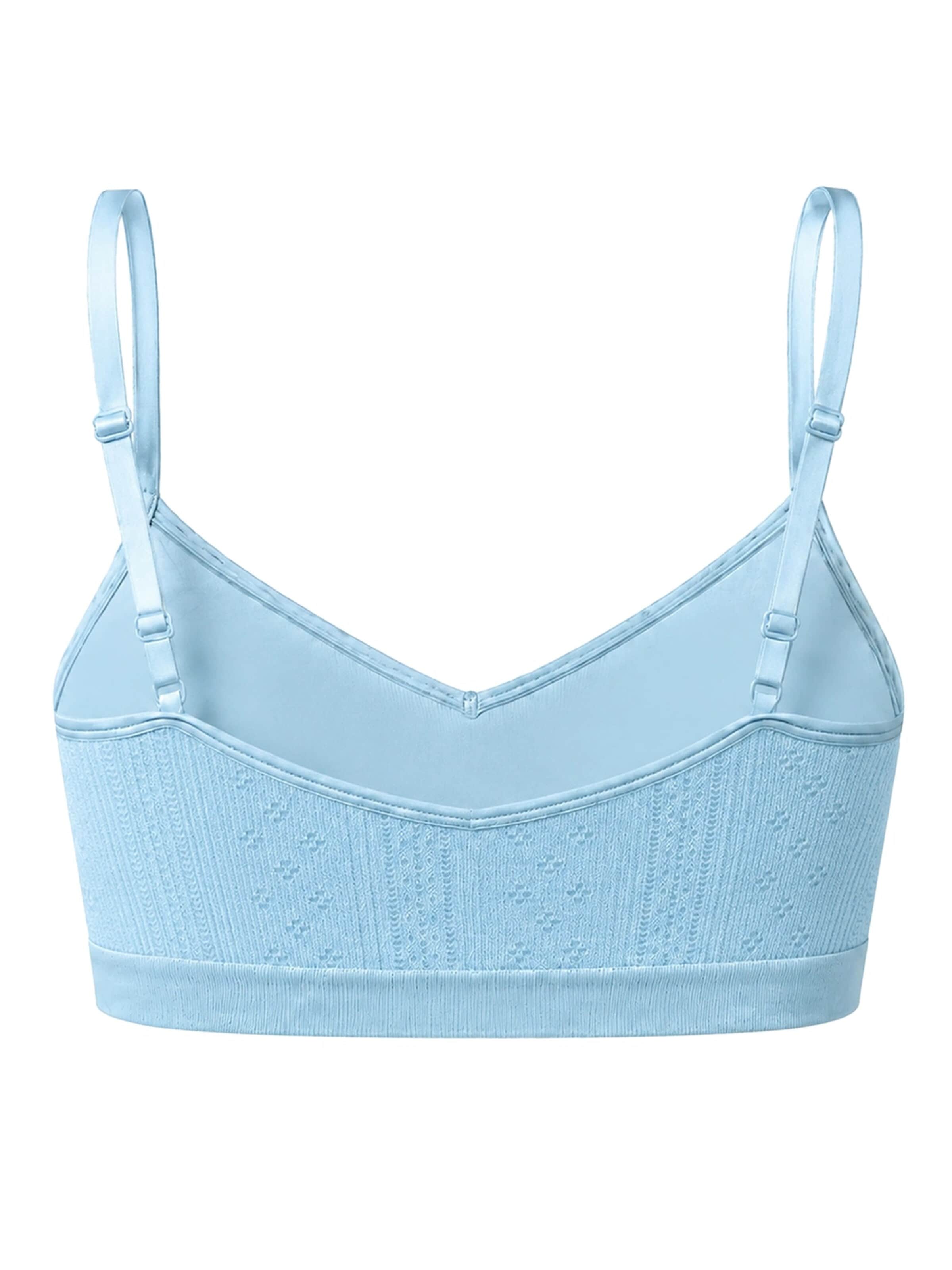 cfab Bustier BH 'Jacquard Bralette' in Blauw