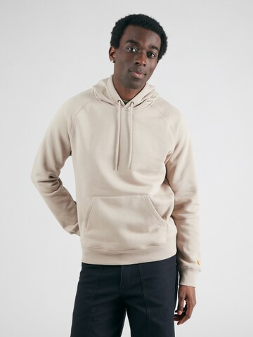 Carhartt WIP Sweatshirt 'Chase' in Beige: Vorderseite