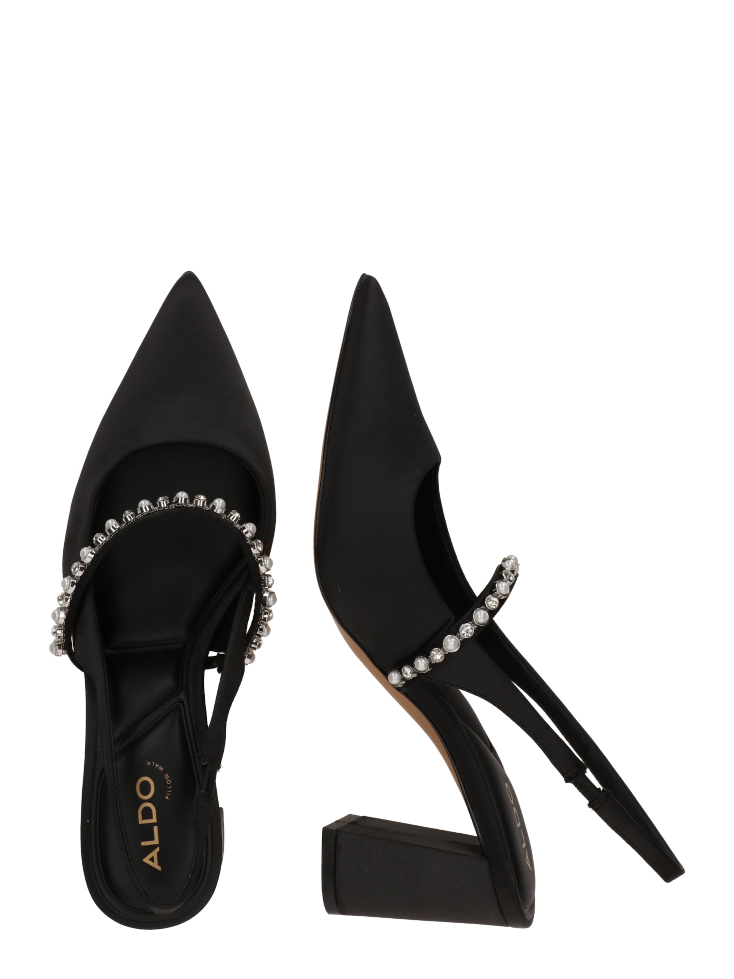 melns ALDO Vaļējas augstpapēžu kurpes 'VESTIA'