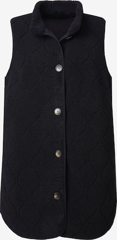 Ulla Popken Bodywarmer in Zwart: voorkant