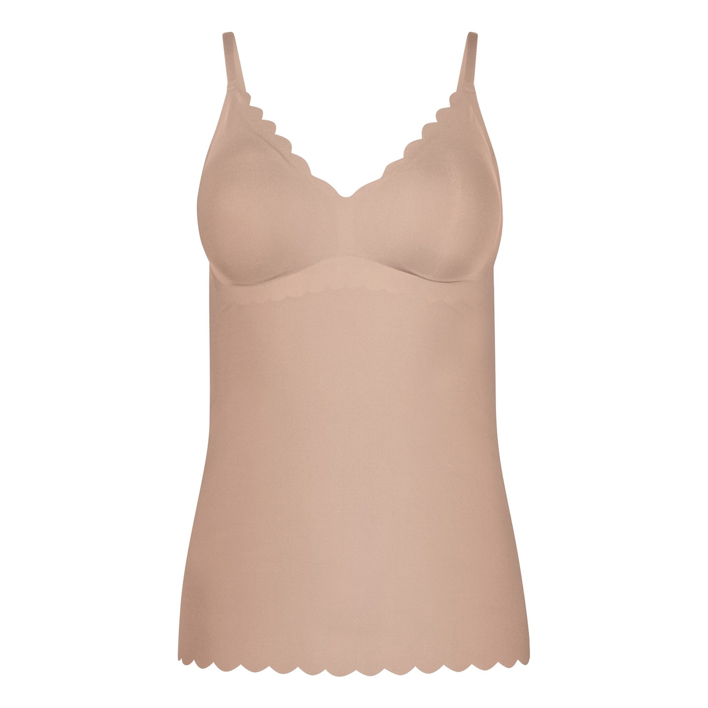 Maglietta intima di Skiny in beige: frontale