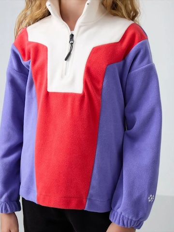 Sweat-shirt 'TOMMY Unisex Jugend-Oversize Color-Blocked Sweatshirt' Tommy Life en mélange de couleurs