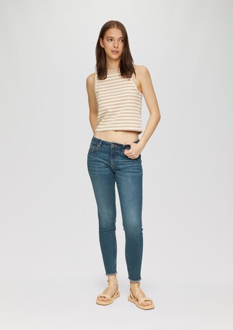 QS - Skinny Pantalón en azul