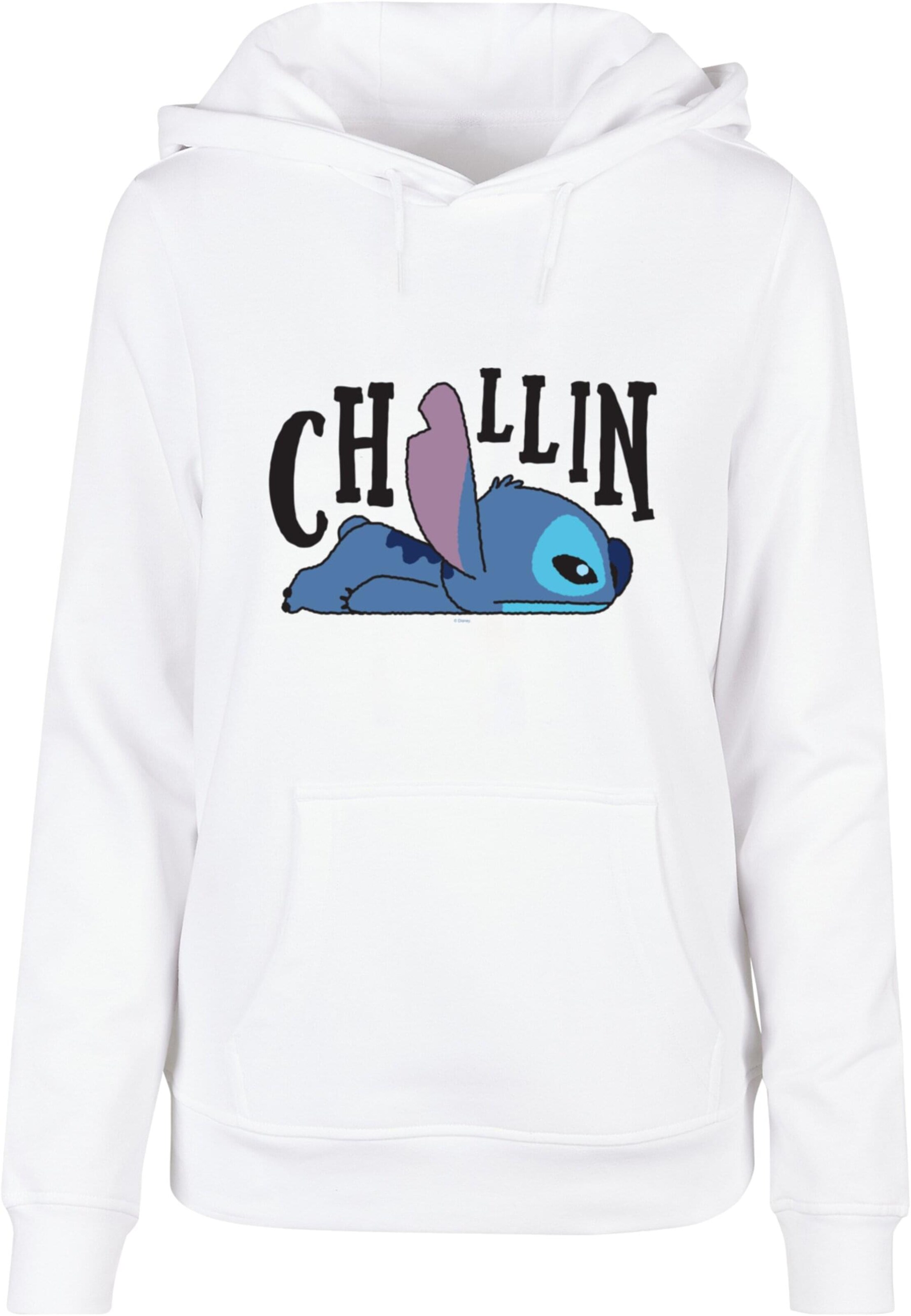 ABSOLUTE CULT Sweatshirt 'Lilo And Stitch' in Wit: voorkant