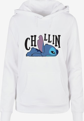 ABSOLUTE CULT Sweatshirt 'Lilo And Stitch' in White: front