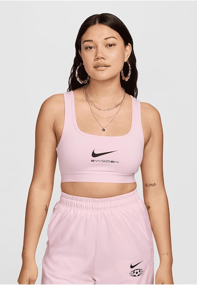 NIKE Soutien-gorge de sport en rose / noir, Vue avec produit