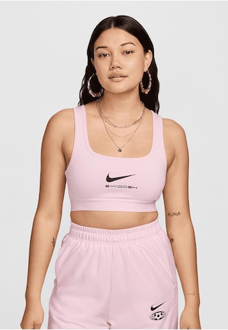 NIKE T-shirt Sports bra in Pink: front