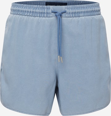 Abercrombie & Fitch Regular Pants in Blue: front