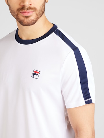 T-Shirt fonctionnel 'Elias' FILA en blanc