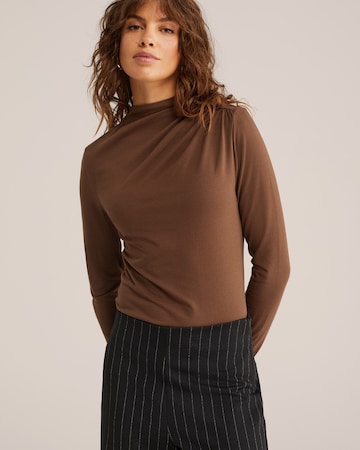 Maglietta di WE Fashion in marrone: frontale