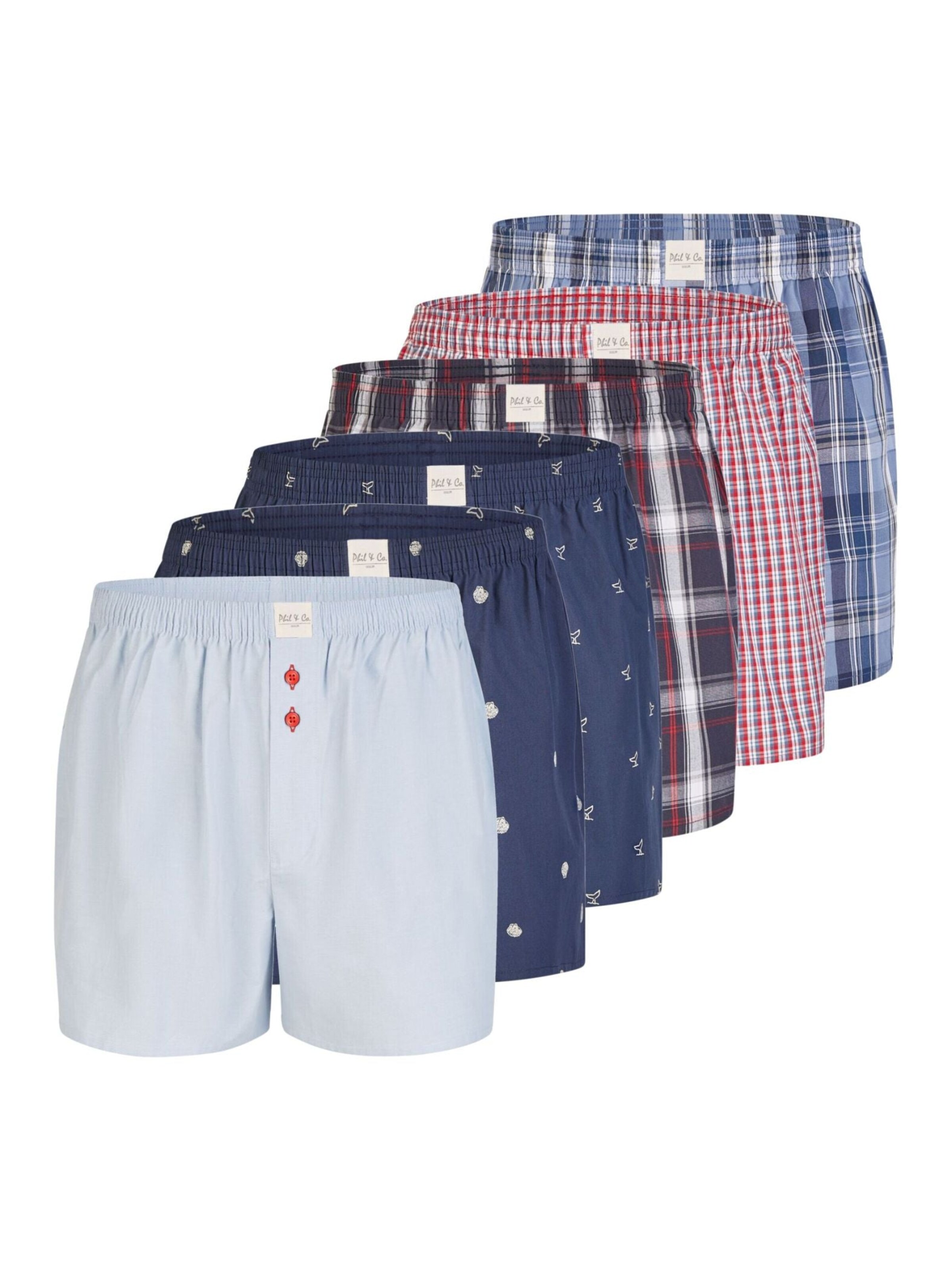Phil & Co. Berlin Boxershorts‌‌‌‌‌ in Mischfarben: Vorderseite