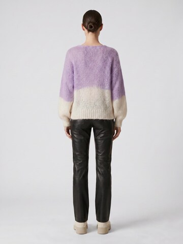 americandreams Pullover i overstørrelse 'Milana 2-Colored' i lilla