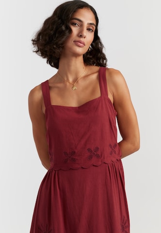Chinti & Parker - Vestido de verão em vermelho
