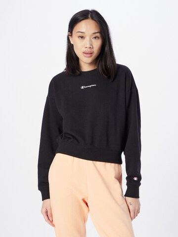 Champion Authentic Athletic Apparel Sweatshirt in Black: front