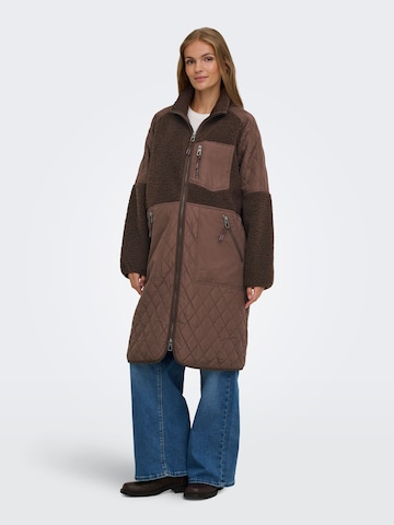 Giacca di pile 'OLMOHIO' di Only Maternity in marrone: frontale