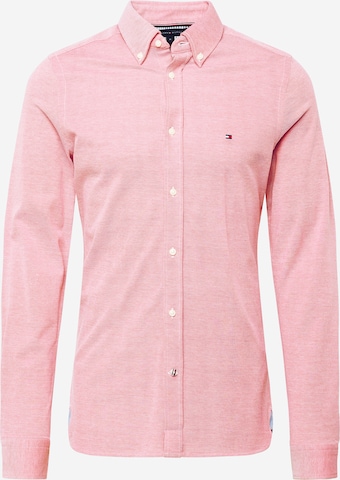 TOMMY HILFIGER Slim fit Button Up Shirt in Red: front