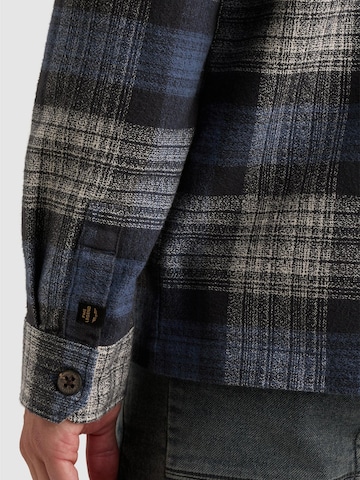 PME Legend - Ajuste regular Camisa 'Overshirt with check pattern and chest pockets' en lila