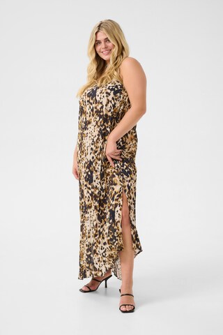 KAFFE CURVE Kleid 'KCJulia Ami' in Braun