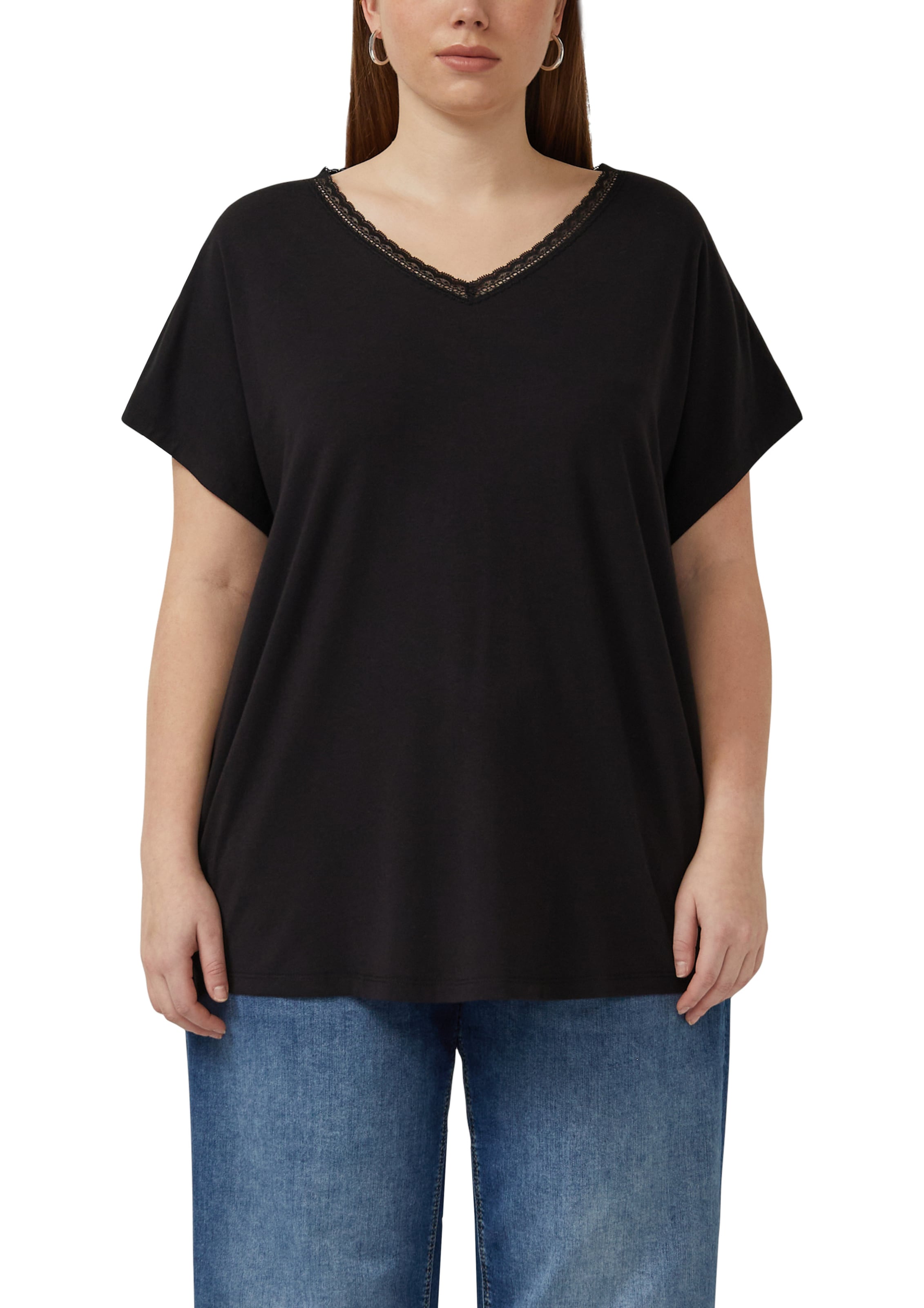 Sweat-shirt QS en noir