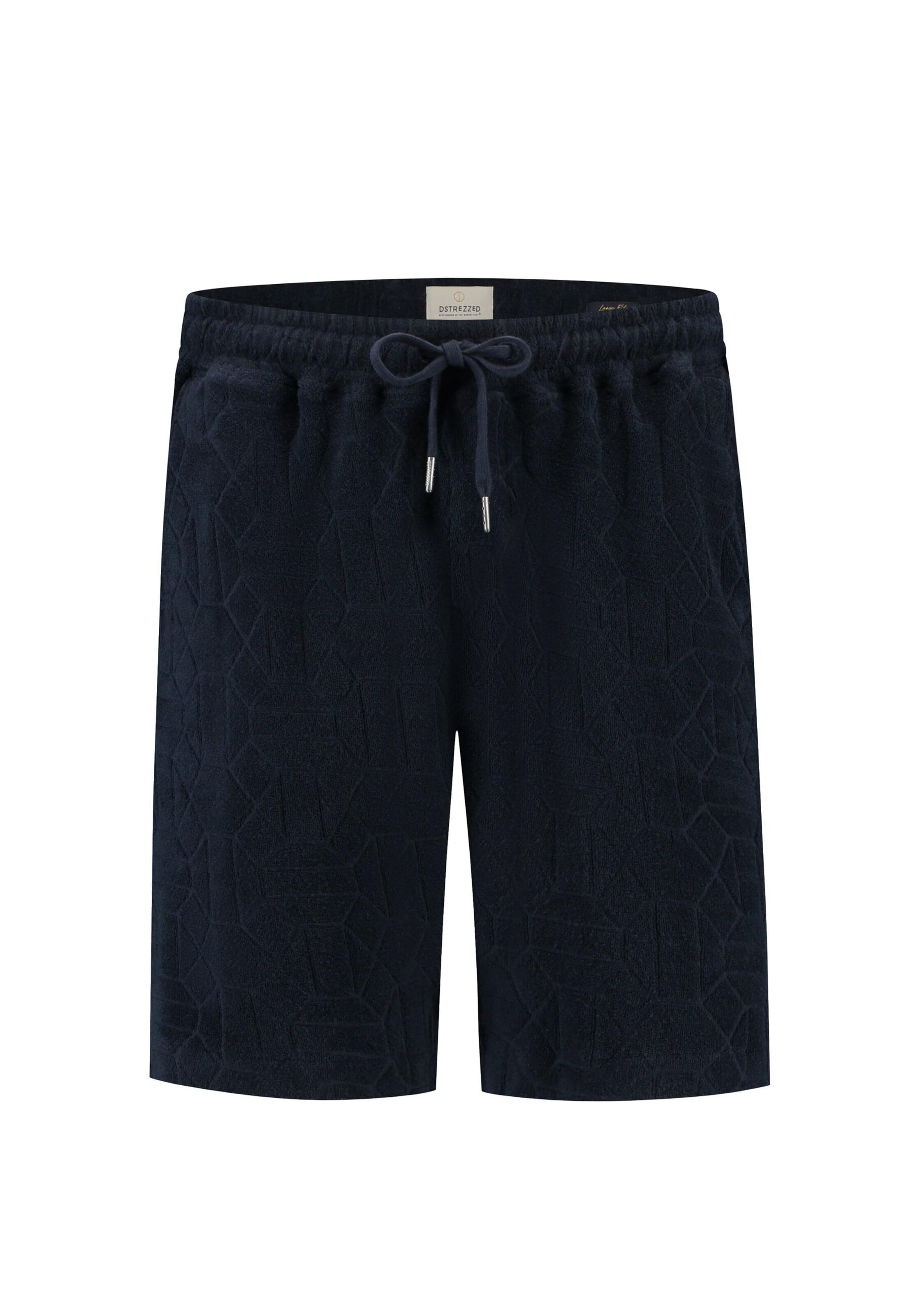 Dstrezzed Normální Kalhoty 'Logan' – modrá: přední strana