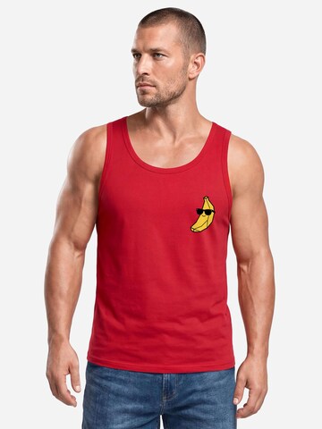 Neverless Shirt 'Cool Banana' in Red: front