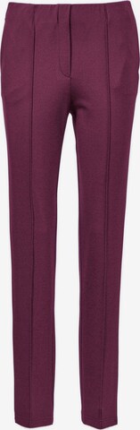 Goldner Slim fit Pants 'Louisa' in Purple: front