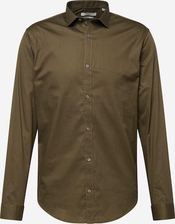 Chemise 'CARDIFF' JACK & JONES en vert : devant