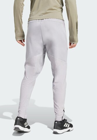 Tapered Pantaloni sportivi 'Designed for Training' di ADIDAS PERFORMANCE in grigio