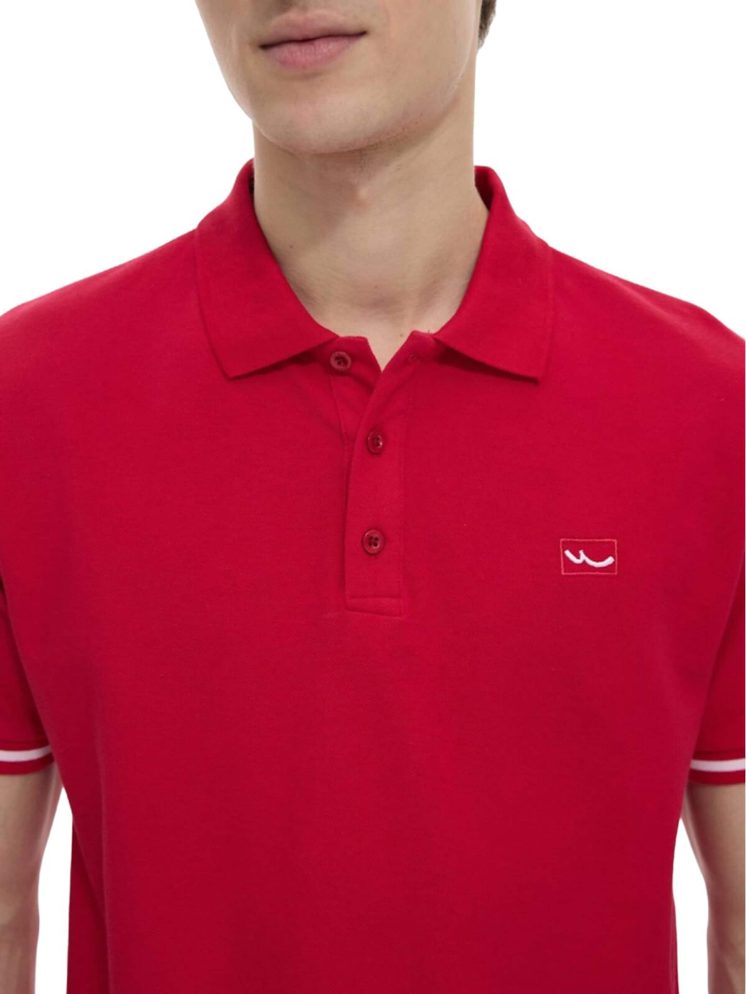 Maglietta 'LTB Jeans Herren-Polohemd mit Knöpfen' di LTB Jeans in rosso