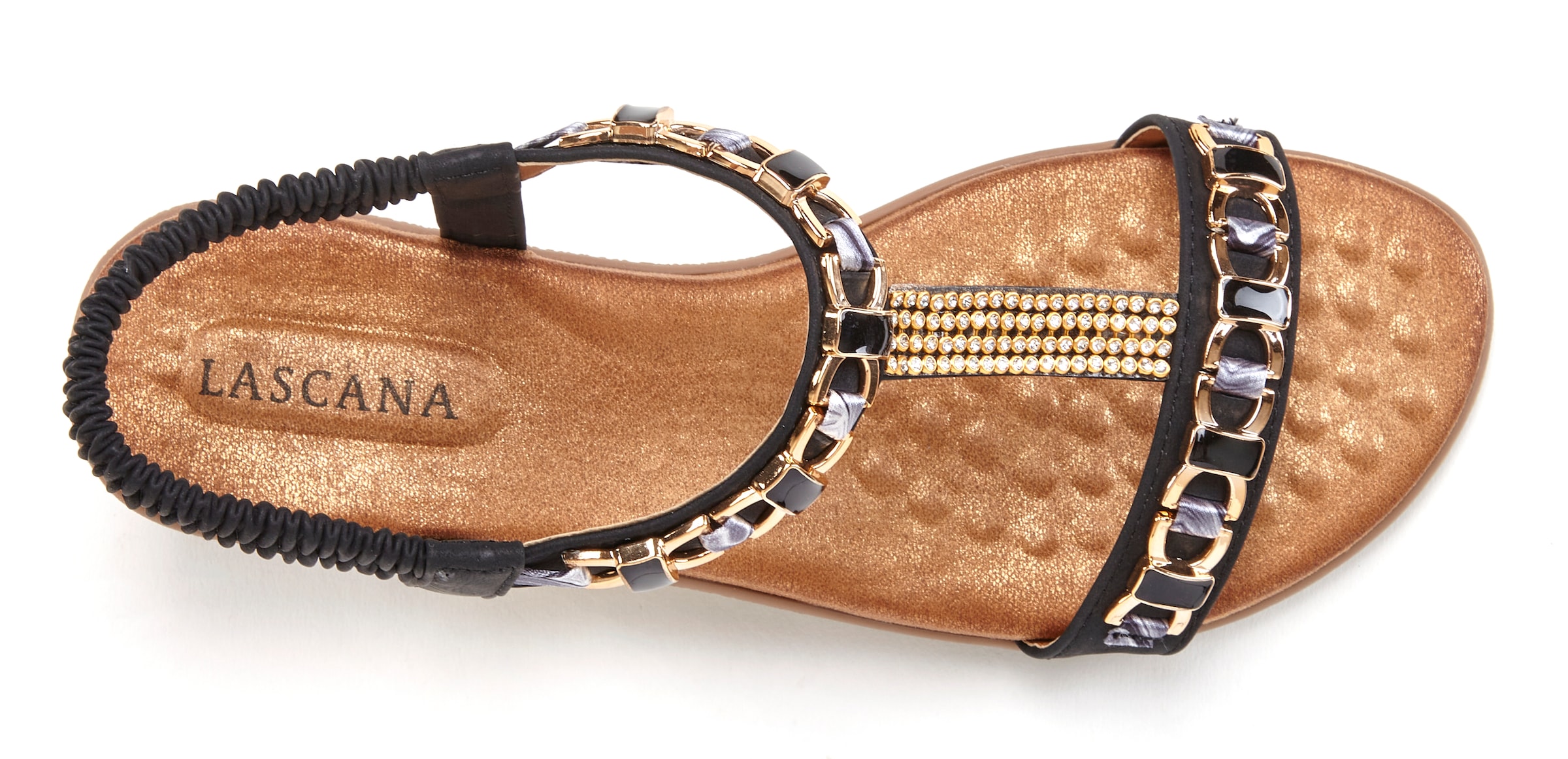 VIVANCE Sandały w kolorze czarny